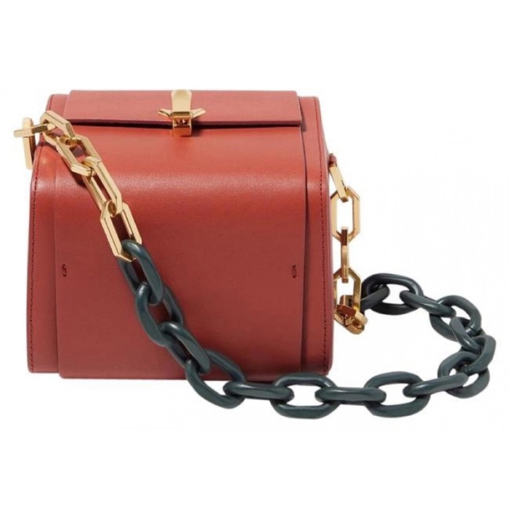Elegant Brown Leather Handbag